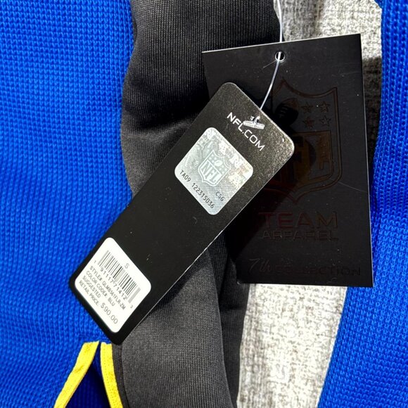 NWT Los Angeles Rams NFL Branded‎ Quarter Zip-Pullover Jacket-Royal Blue S - Picture 5 of 9